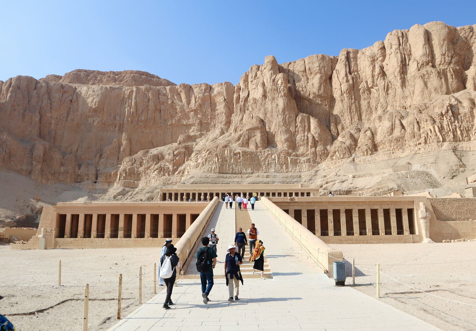 The Temple of Queen Hatshepsut set into the cliffs of the West Bank